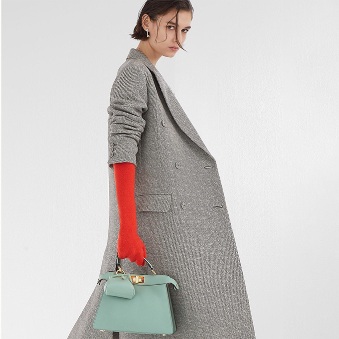fendi peekaboo i see u small leather handbag